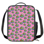 Rainbow Poop Pattern Print Crossbody Lunch Bag