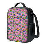 Rainbow Poop Pattern Print Crossbody Lunch Bag