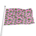 Rainbow Poop Pattern Print Flag