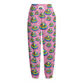 Rainbow Poop Pattern Print Fleece Lined Knit Pants