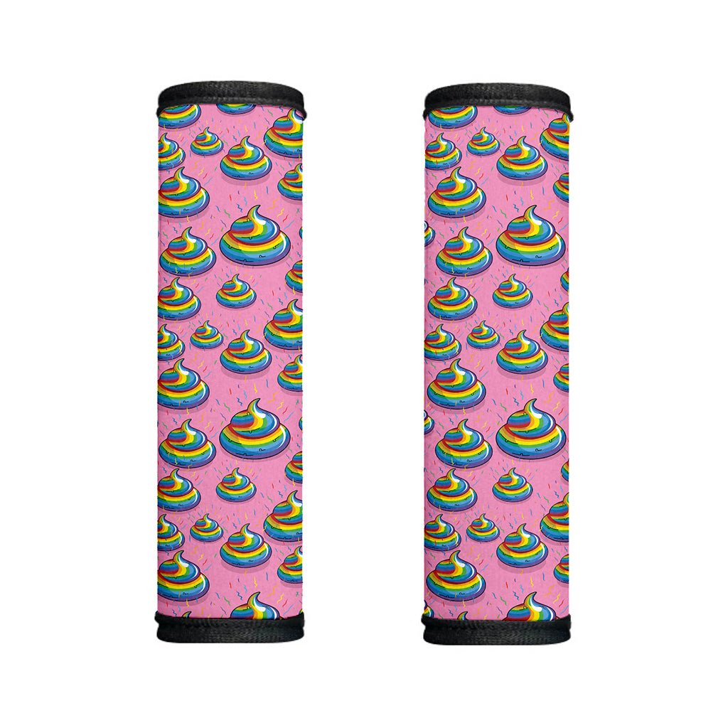 Rainbow Poop Pattern Print Handle Covers