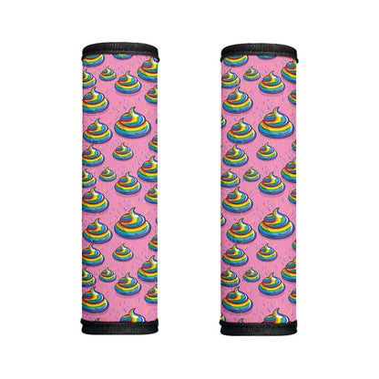 Rainbow Poop Pattern Print Handle Covers