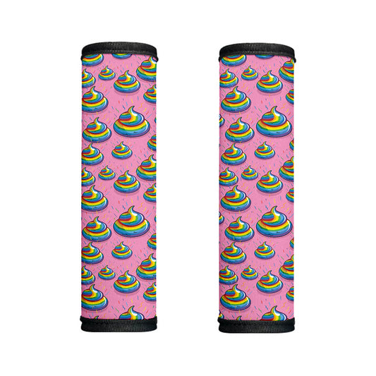 Rainbow Poop Pattern Print Handle Covers
