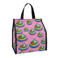 Rainbow Poop Pattern Print Insulated Lunch Tote