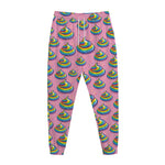 Rainbow Poop Pattern Print Jogger Pants