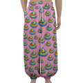Rainbow Poop Pattern Print Lantern Pants