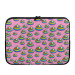 Rainbow Poop Pattern Print Laptop Sleeve