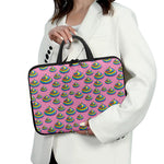 Rainbow Poop Pattern Print Laptop Sleeve With Handle