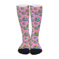 Rainbow Poop Pattern Print Long Socks