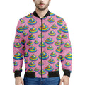 Rainbow Poop Pattern Print Men's Bomber Jacket