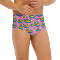 Rainbow Poop Pattern Print Men's Briefs