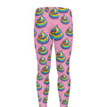 Rainbow Poop Pattern Print Men's Leggings