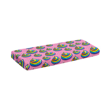 Rainbow Poop Pattern Print Piano Keyboard Cover