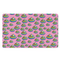 Rainbow Poop Pattern Print Polyester Doormat