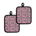 Rainbow Poop Pattern Print Pot Holders