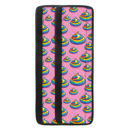Rainbow Poop Pattern Print Refrigerator Handle Covers