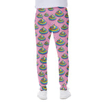 Rainbow Poop Pattern Print Scuba Joggers