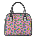 Rainbow Poop Pattern Print Shoulder Handbag
