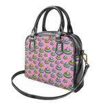 Rainbow Poop Pattern Print Shoulder Handbag