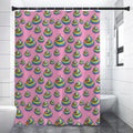Rainbow Poop Pattern Print Shower Curtain