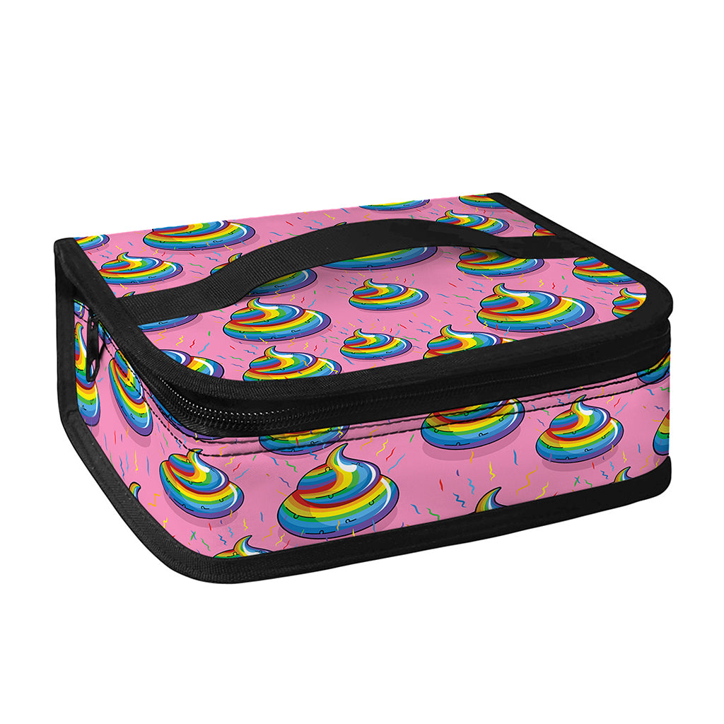 Rainbow Poop Pattern Print Small Lunch Bag