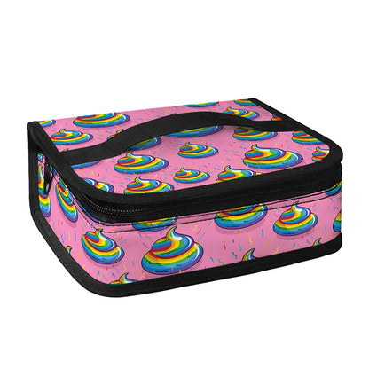 Rainbow Poop Pattern Print Small Lunch Bag