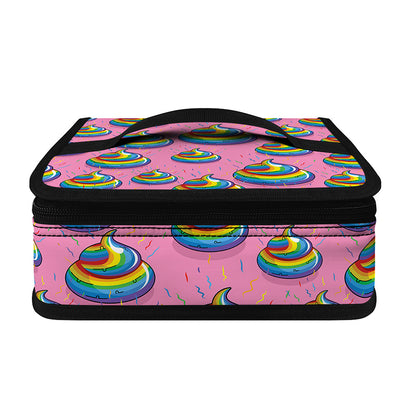 Rainbow Poop Pattern Print Small Lunch Bag