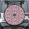 Rainbow Poop Pattern Print Tire Cover With Camera Hole