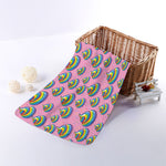 Rainbow Poop Pattern Print Towel