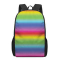 Rainbow Print 17 Inch Backpack
