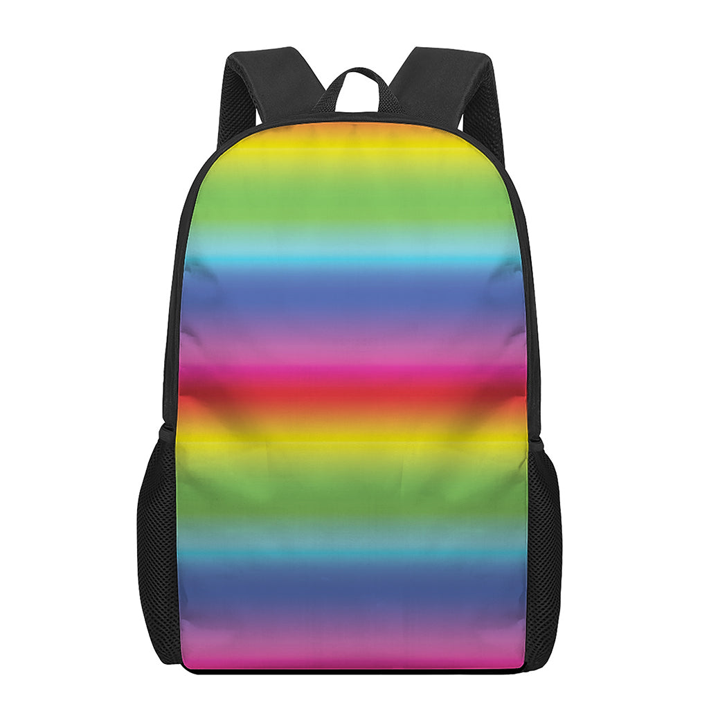 Rainbow Print 17 Inch Backpack