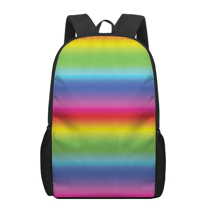 Rainbow Print 17 Inch Backpack