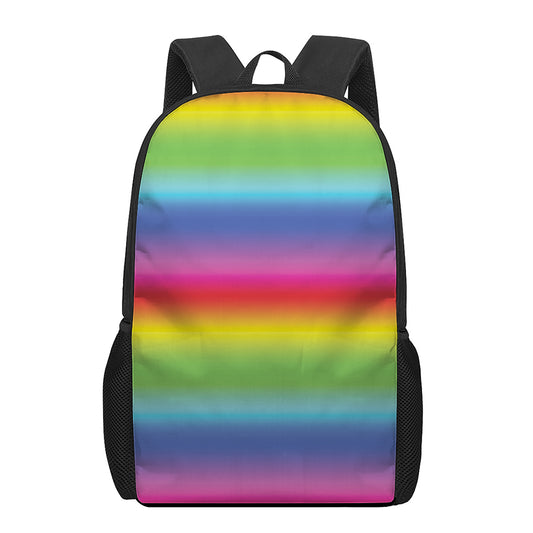 Rainbow Print 17 Inch Backpack