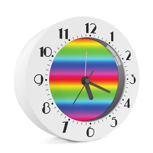 Rainbow Print Alarm Clock