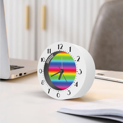 Rainbow Print Alarm Clock