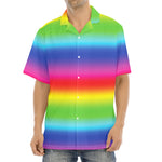 Rainbow Print Aloha Shirt