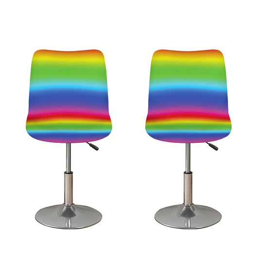 Rainbow Print Bar Stool Covers