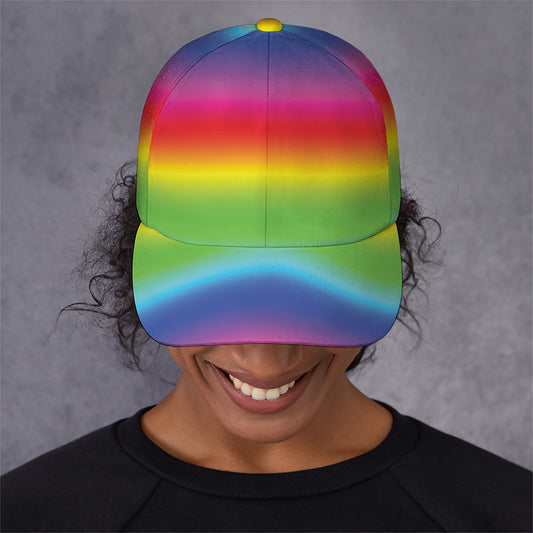 Rainbow Print Baseball Cap