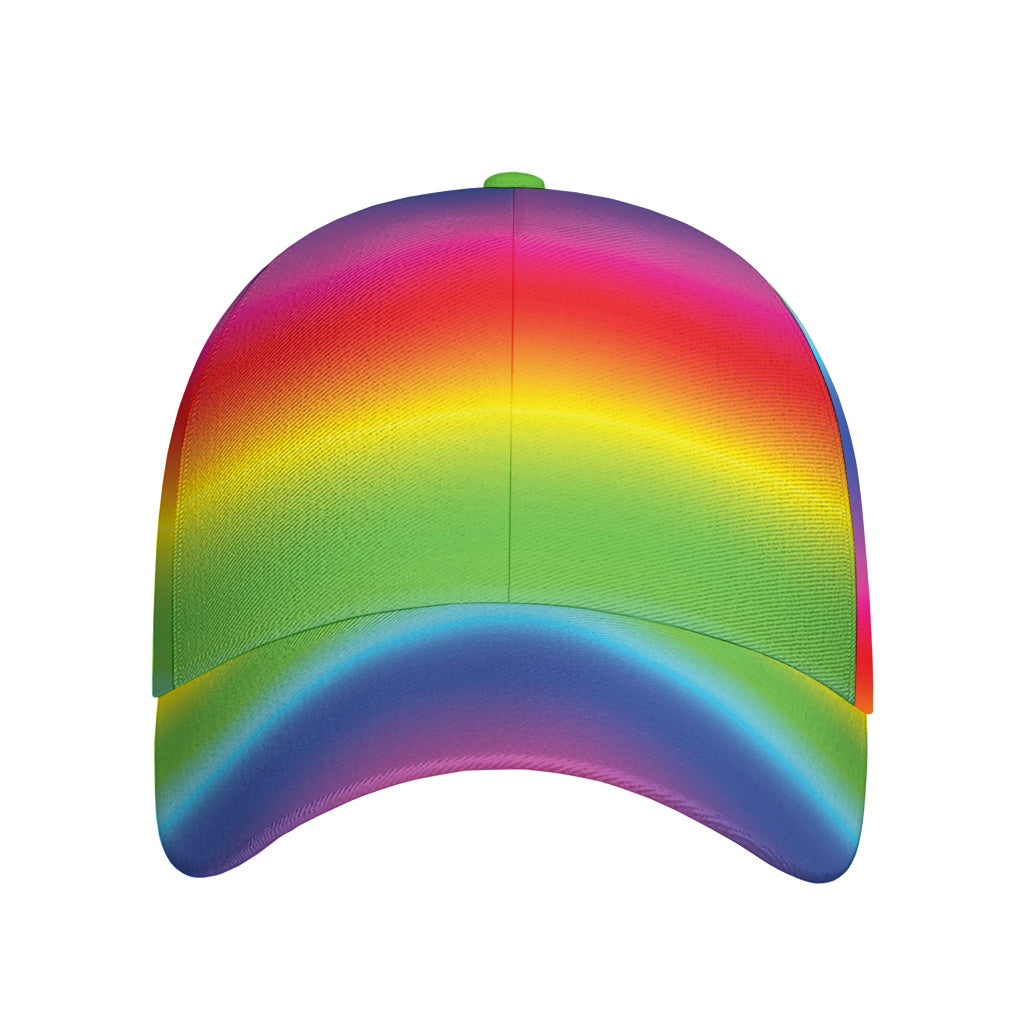 Rainbow Print Baseball Cap