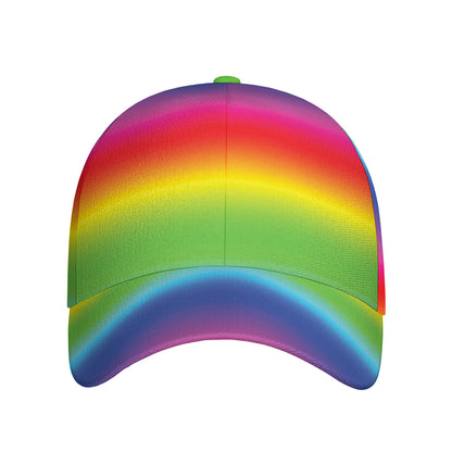 Rainbow Print Baseball Cap