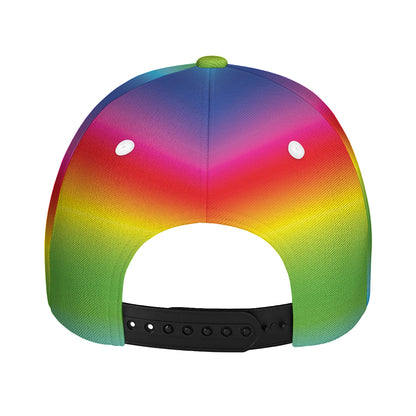 Rainbow Print Baseball Cap
