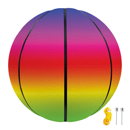 Rainbow Print Basketball