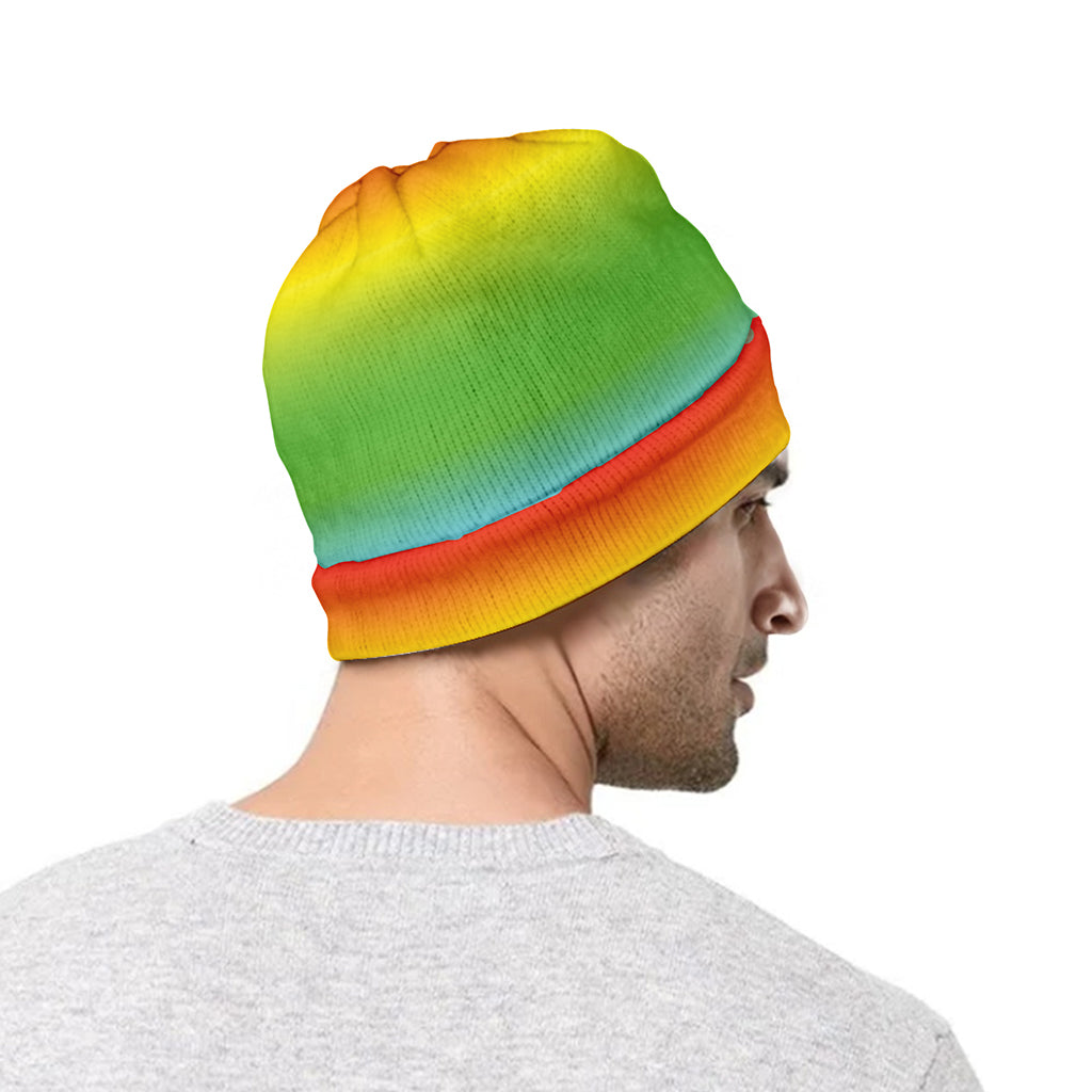 Rainbow Print Beanie