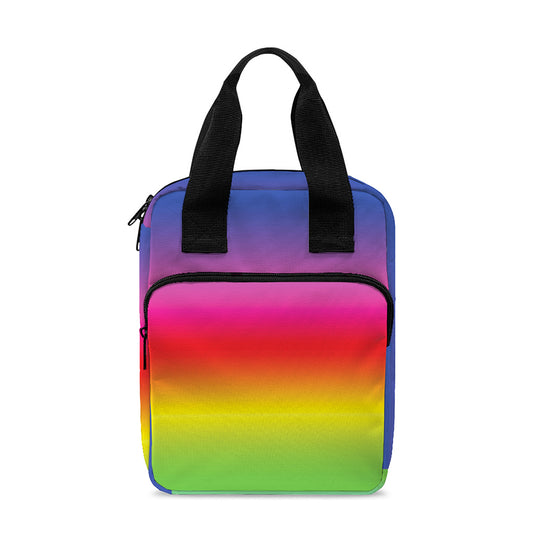 Rainbow Print Bible Tote Bag