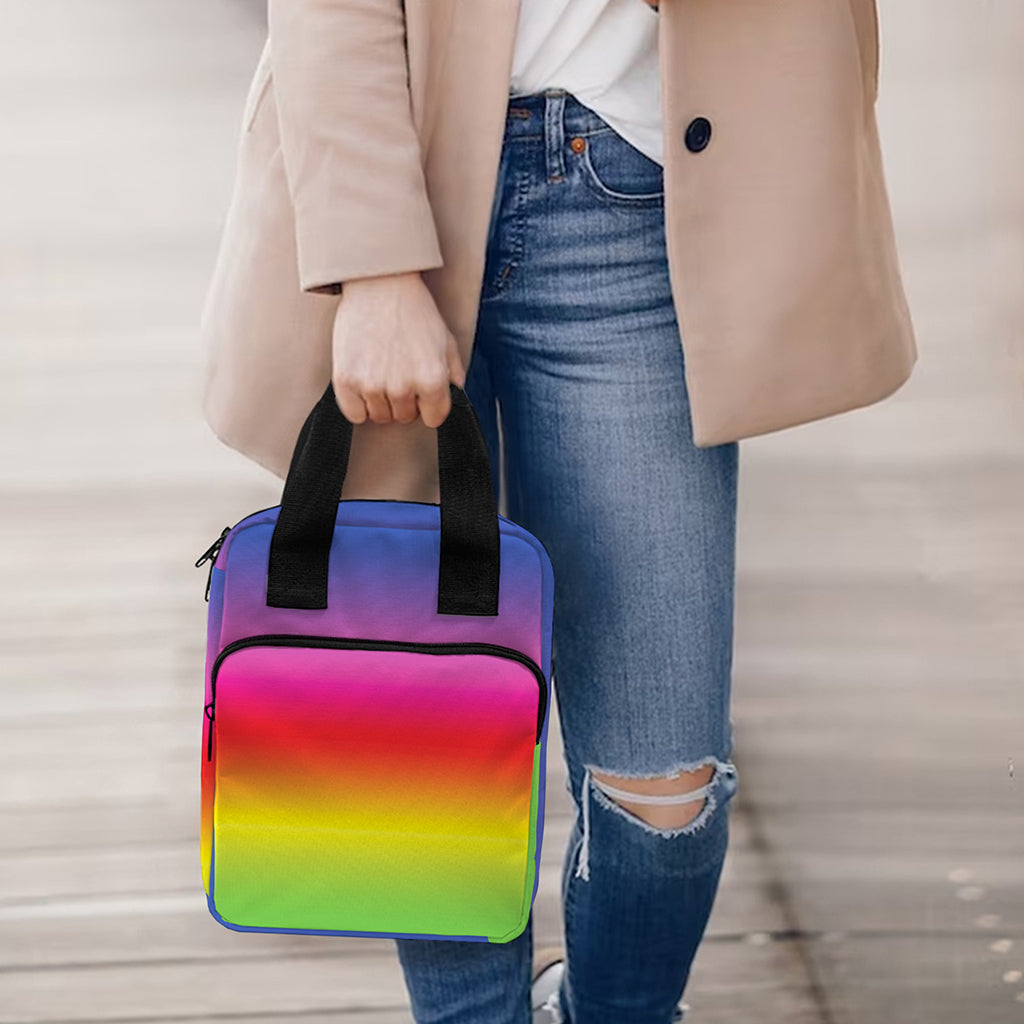 Rainbow Print Bible Tote Bag