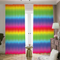 Rainbow Print Dimout Pencil Pleat Curtains