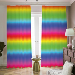 Rainbow Print Blackout Pencil Pleat Curtains