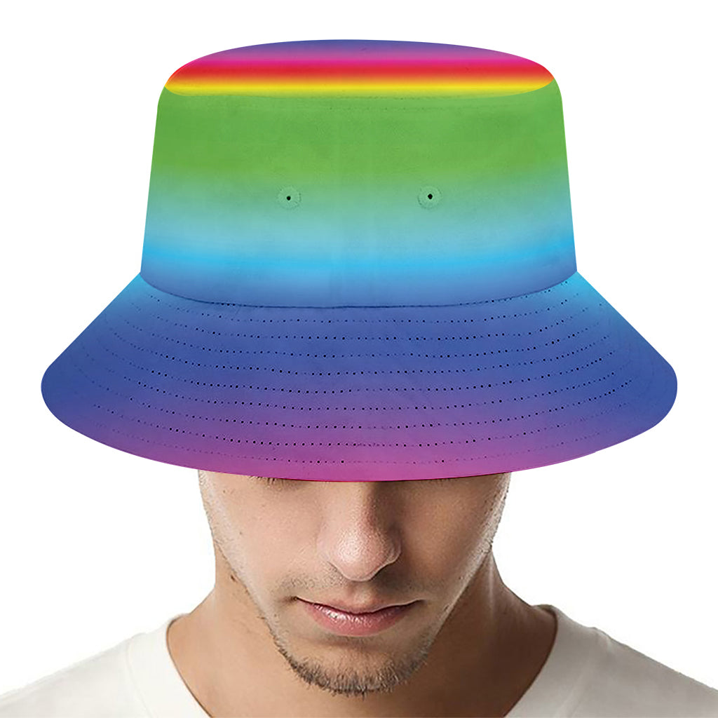 Rainbow Print Bucket Hat