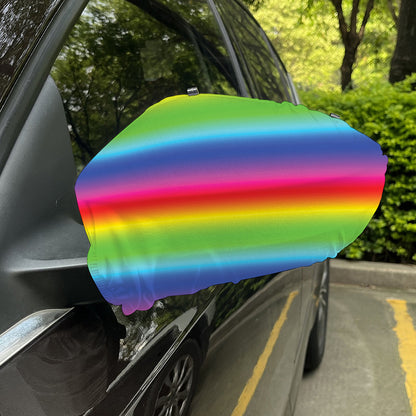 Rainbow Print Car Side Mirror Covers