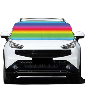 Rainbow Print Car Windshield Snow Cover